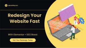 Blog Redesign website with elementor for modern, fast, and seo-friendly wordpress site
