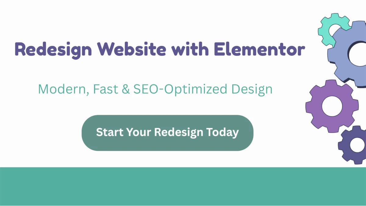Redesign website with elementor for a modern seo-friendly wordpress site